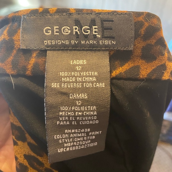 George Me Cheetah Skirt size 12 - Picture 3 of 4